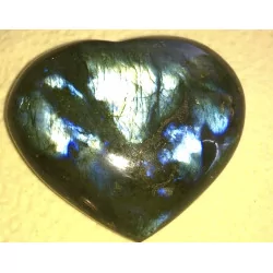 Cœur Labradorite 8,5 cm.