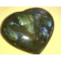 Cœur Labradorite 8,5 cm.