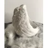 Bougeoir Ange avec bougie . 11,5 cm