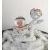 Ange Boule Paillettes cœur 12,5 cm.