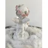 Ange Boule Paillettes cœur 12,5 cm.