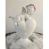 Ange sur un cœur 16,5 cm/