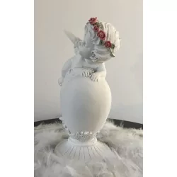 Ange sur un cœur 16,5 cm/
