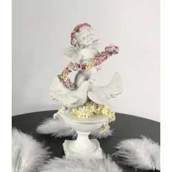 Ángel con flores y dos...
