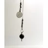 Pendule en Améthyste Chaine Fleur de vie