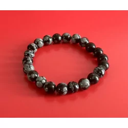 Bracelet Obsidienne Flocon...