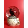Boule neige, Tête de Mort & Corbeau . 17cm