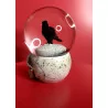 Boule neige, Tête de Mort & Corbeau . 17cm
