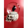 Boule neige, Tête de Mort & Corbeau . 17cm