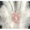 Pendentif Ange Divin , Quartz Rose.