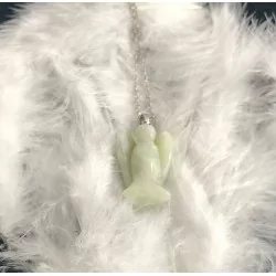 Pendentif Ange Divin, Nouveau Jade (serpentin).