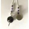Pendule en Améthyste Chaine Fleur de vie