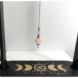 Pendule Quartz rose poli...