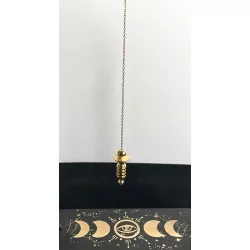 Pendule Fleur de Vie en laiton or.