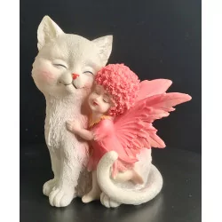 Bébé fée & Chat Blanc.
