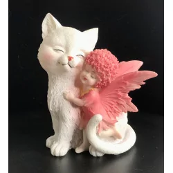 Bébé fée & Chat Blanc.