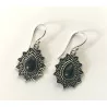 Earrings with black Tourmaline
