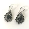 Earrings with black Tourmaline