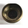 Tibetan Buddha singing bowl - decorated and engraved