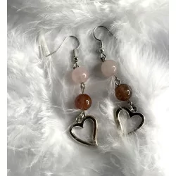 Boucles d’oreilles Quartz...