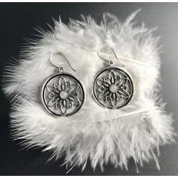 Boucles d’oreilles Fleur...