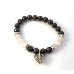 Bracelet Grenat & Quartz...