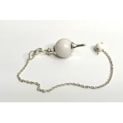 Pendule Agate Blanche