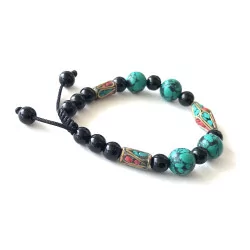 Bracelet Turquoise corail &...