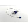 Pendule Lapis lazuli poli et métal