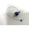 Pendule Lapis lazuli poli et métal