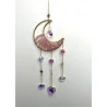 Attrape soleil Lune Quartz rose.