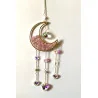 Attrape soleil Lune Quartz rose.