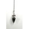 Pendule hexagonale Orgonite & Obsidienne noire