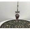 Pendule hexagonale « 3 phases de la Lune » Orgonite & Améthyste