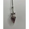 Pendule hexagonale « 3 phases de la Lune » Orgonite & Améthyste
