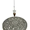 Pendule hexagonale « 3 phases de la Lune » Orgonite & Oeil de tigre