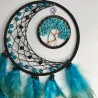 Attrape rêves bleu turquoise et noir& Arbre de vie Bohème