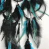 attrape rêves bleu turquoise et noir, style Bohème