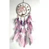 Attrape rêves rose et gris & Arbre de vie Quartz rose