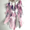 Attrape rêves rose et gris & Arbre de vie Quartz rose