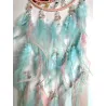 Attrape rêves rose et bleu turquoise & arbre de vie