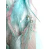 Attrape rêves rose et bleu turquoise & arbre de vie