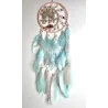 Attrape rêves rose et bleu turquoise & arbre de vie