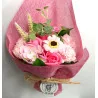 Bouquet de fleurs de Savon rose.