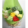 Bouquet de Fleurs de Savon Vert.