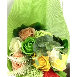 Bouquet de Fleurs de Savon Vert.