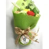 Bouquet de Fleurs de Savon Vert.