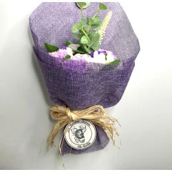 Bouquet de Fleurs de Savon Violet.