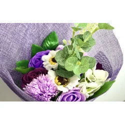 Bouquet de Fleurs de Savon Violet.