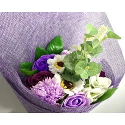 Bouquet de Fleurs de Savon Violet.